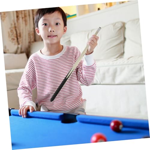 2pcs Short Wooden Billiard Cue for Boys and Girls Snooker Training Stick Comfortable Grip Pool Cue for Beginners Tight Spaces