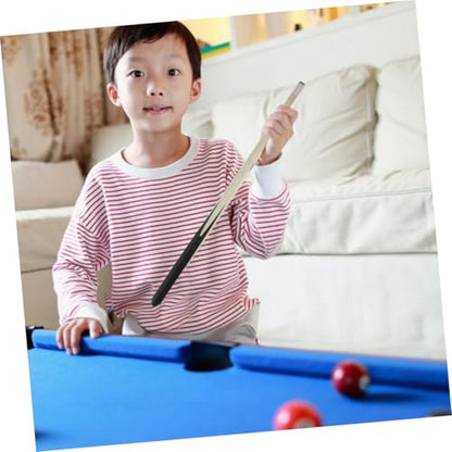 2pcs Short Wooden Billiard Cue for Boys and Girls Snooker Training Stick Comfortable Grip Pool Cue for Beginners Tight Spaces