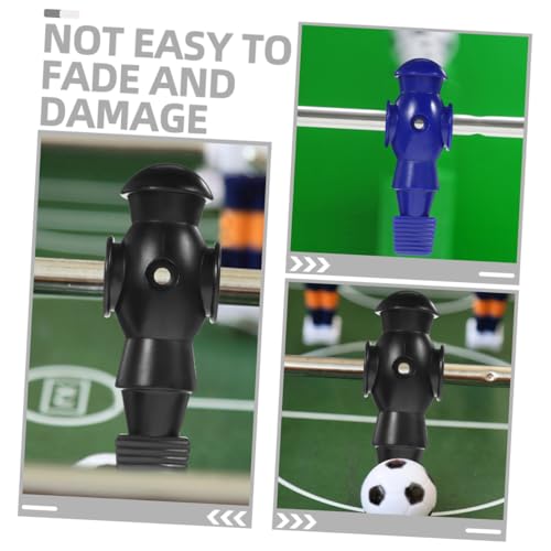 POPETPOP 4Pcs Foosball Player Figures Replacement for Table Football Machines PP Resin Soccer Player Statues Lightweight Desk Soccer Action Figurines Easy to Install in Dark and Navy Colors