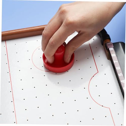 Air Hockey Pushers and Pucks Plastic Hockey Accessories High Impact Resistance Ergonomic Design Comfortable Grip Replacement Large Mallets in Blue Black Red and Light Green