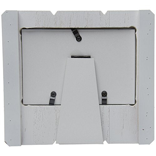 Neil Enterprises 6" x 4" Whitewash Finish Wood Baseball Picture Frame