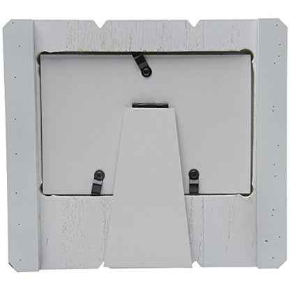 Neil Enterprises 6" x 4" Whitewash Finish Wood Baseball Picture Frame