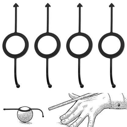 4Pcs Black Billiard Aiming Training Aid, Pool Billiards Table Accessories Supplies Cue Ball Trainer for 2-1/4" Balls Easy to Carry Suitable for Beginners & Billiard Enthusiasts