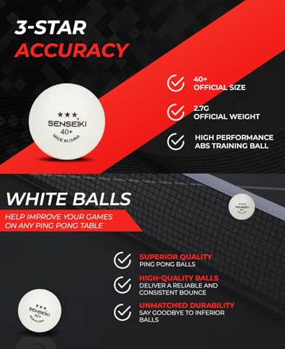 Ping Pong Paddles - High-Performance Set with Premium Table Tennis Rackets, 3-Star Ping Pong Balls, Compact Storage Case | Table Tennis Set - style: 4 racket + 6 ball+ net