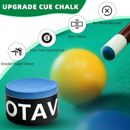 OTAVILEM Billiard Cue Chalk,Premium Pool Cue Chalk Billiard Pool Stick Chalk Billiards Chalk - color: Blue