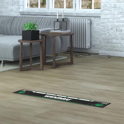 Winmau Darts Oche Line - High Visibility Throw Line Marker with Toe Markers for Consistent Stance - Self-Adhesive, Sticks to Hard Floors (Wood/Tile/Laminate) - Regulation Distance - style: Winmau Green
