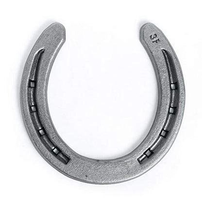 Steel Horseshoes Set for Horses, Crafts, Decorations and Backyard Games - Size 0 - R3-F - Sand Blasted 2 Shoes - size: 0 Women/0 Men