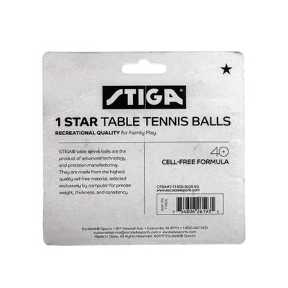 STIGA 1-Star Balls - color: Multi Color, size: 6 Pack