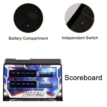 Pinball Machine Kit for Christmas, Tabletop Arcade Electronic Game, Desktop Mini Pinball Shooting Toy, Classic Retro Electronic Pinball Gifts for Boys Girls