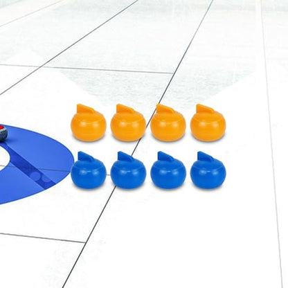 8X Tabletop Curling Game Family Game Parent Child Interactive Shuffleboard Accessories for Kids Adults Compact Educational