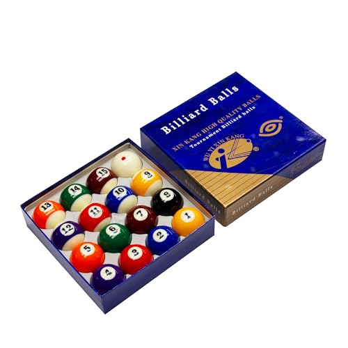 3A Grade Phenolic Resin Billiard Balls Set - 16pcs Tournament Pool Balls, Crystal Billiard Balls for Professional & Home Game