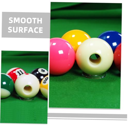 VICASKY Professional Billiard Practice Cue Ball Set 8-Ball Training Balls with Dots Pattern Sturdy Resin Material for Enhanced Aiming for Pool Players