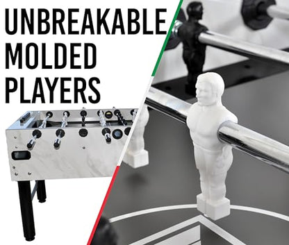 KETTLER Carrara Outdoor Foosball Table with 360 Degree Goalie Rotation, 5 Resin Balls, 5 Cork Balls and Premium Storage Cover