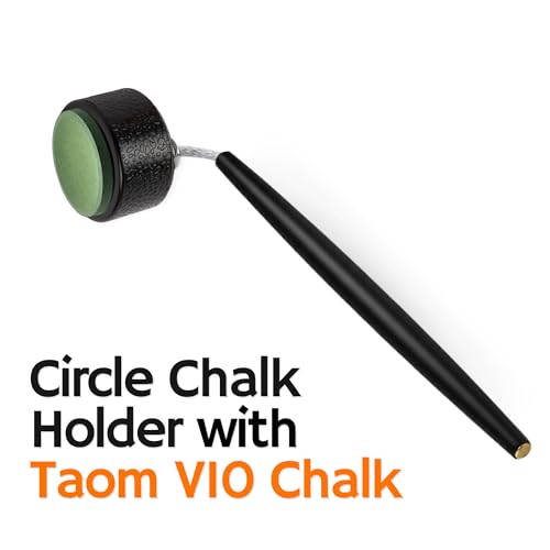 Beer City Billiards Pro Series Circle Pool Chalk Holder - for Use with TAOM Pyro or TAOM V10 Chalk - style: Circle w/TAOM V10 Chalk (Green)