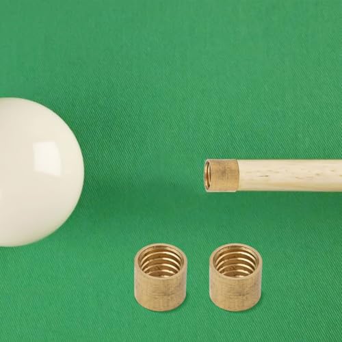Brass Billiard Cue Tip Hoop Ferrule, Snooker Pool Cue Repair Replacement Ring, Metal Collar for Cue Tip Maintenance, Multiple Sizes Available(9.5mm) - size: 9.5mm