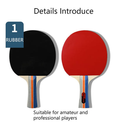 Table Tennis Racket Set with Retractable Net, Ping Pong Set Portable,4 Paddles, 6 Balls, withCarrying Case