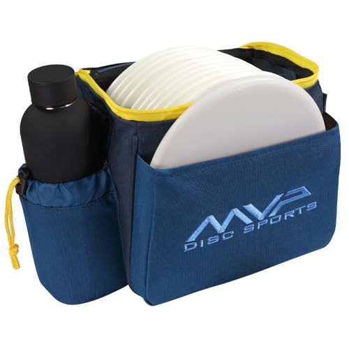 MVP Disc Sports Cell Disc Golf Starter Bag (Choose Your Favorite Color) - color: Light Cobalt/Midnight Blue