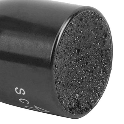 Billiard Pool Cue Tip Shaper, 3 in 1 Billiard Cue Tip Tool Pool Stick Tip Shaper Tapper Stainless Steel Repair Tool Kit(Black)
