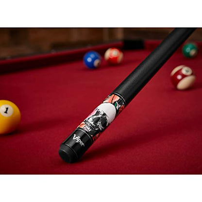 Viper by GLD Products Underground 58" Pool Cue - color: Skulls and Roses, size: 21 Ounce