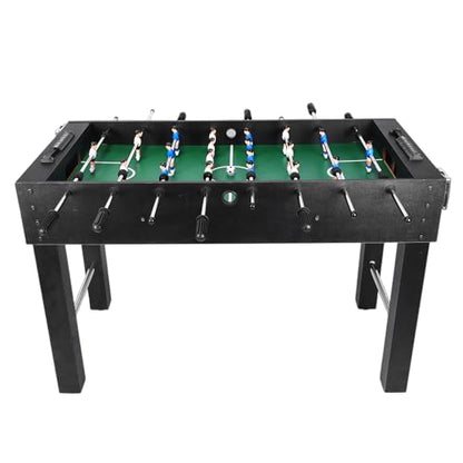 47Inch Large Foosball Table for Adults Multifunction Gaming Table Heavy Duty Soccer Playing Desk Heavy-Duty Football Arcade for Family Night/Game Room/Party
