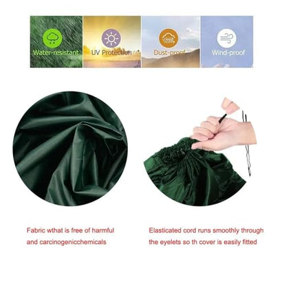 1 Piece Outdoor Full Billiard Ball Solid Color with Drawstring Dust Cover(Green) - color: Green