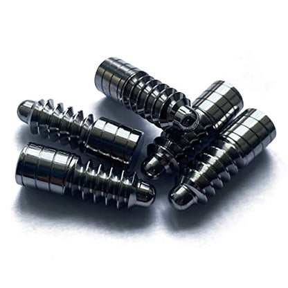 10PCS Polished 3/8-10 Pool Cue Joint Protector SS Pin Screw Studs - Stainless Steel
