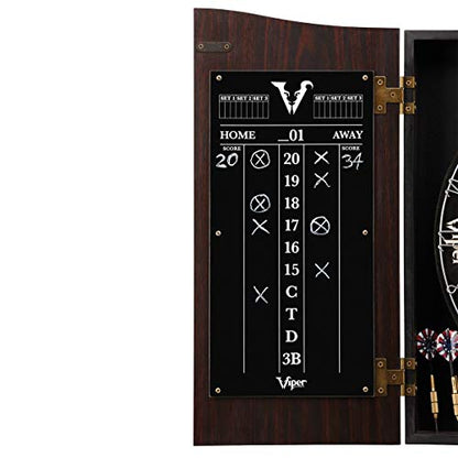 Viper Vault Dartboard Cabinet with Shot King Sisal Dartboard