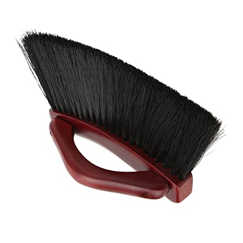 Pool Table Brush with Soft PVC, Billiard Table Cleaning Brush, Arc Shaped Rail Corner Cleaner with Ergonomic Pine Wood Handle for Felt Cloth Maintenance