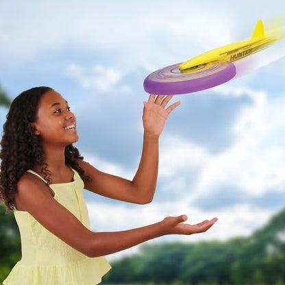 IMC Toys Jet Disc Hunter - 9" Disc and Plane Glider Tail, Great Outdoor Play, Easy to Throw and Catch, for Kids 6 and Up - Violet - color: Violet