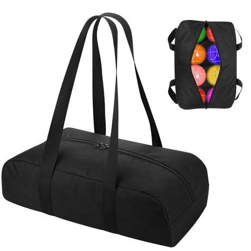 Cosmos Bocce Sets Carry Bag Bocci Storage Organizer Bag for Holding 8 Boccie Balls, Portable Bocce Balls Tote Bag for Carrying Bocce Game Equipment to Backyard Lawn Beach - size: Large