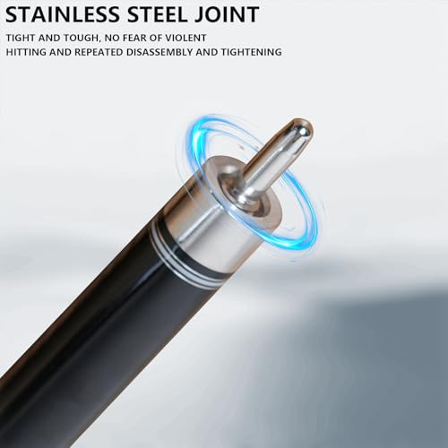 CUEELF Pool Cue Stick Low Deflection Hand-Made Inlay Billiard Cue 58'' Professional Billiard Pool Cue Stick for Adults-12.5mm Tip,3/8 * 8 Joint - color: WD-SM-HEI