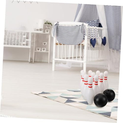 1 Set Bowling Set Jumbo Educational Bowling Balls Pins for Play Durable Plastic Enhances Hand Eye Coordination Math Skills for Family Gatherings and Parties