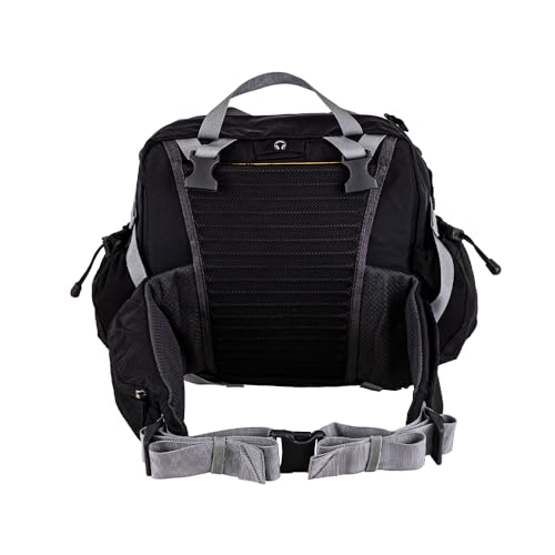 Mountainsmith Day Lumbar Waist pack, Running, Hiking, Cycling, Travel, and Outdoor Sport Activities with Dual Water Bottle Holders, Grey Black - color: Grey Black