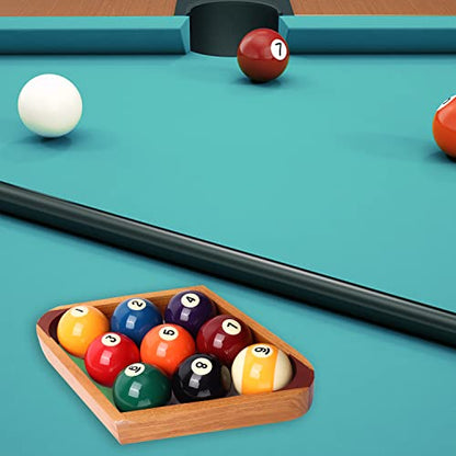GSE Games & Sports Expert Solid Wood Billiard 8-Ball Triangle / 9-Ball Diamond Pool Ball Racks for 2-1/4" Pool Balls, Pool Table Accessories - color: 2-Tone Oak, style: 9-Ball Diamond Rack