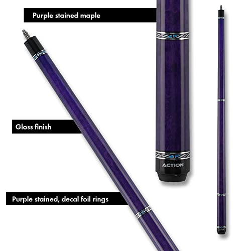 Action Value Billiards Pool Cue Stick - Blue Metallic - color: Multi, size: 21oz