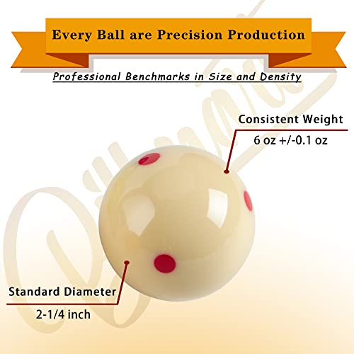 Billmart Premium Billiard Balls Pool Table Accessories 2-1/4" Regulation Size 16 Pool Balls Billiard Set | Premium - color: Premium Bright