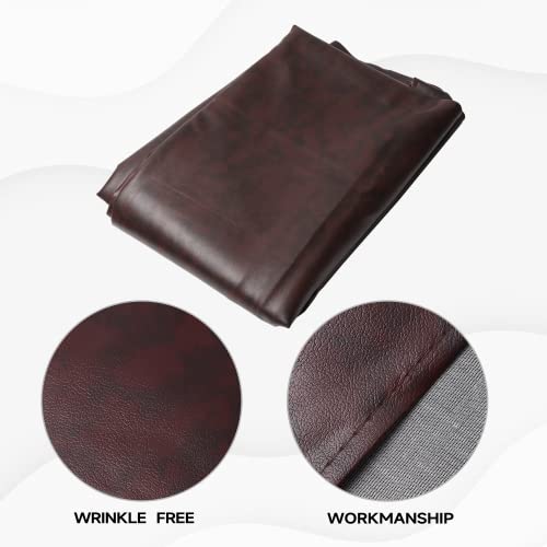 GSE Games & Sports Expert 9' Brown Heavy-Duty Leatherette Shuffleboard Table Cover for Shuffleboard Table Accessories - color: Brown-9ft