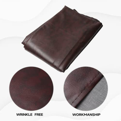 GSE Games & Sports Expert 12' Brown Heavy-Duty Leatherette Shuffleboard Table Cover for Shuffleboard Table Accessories - color: Brown-12ft
