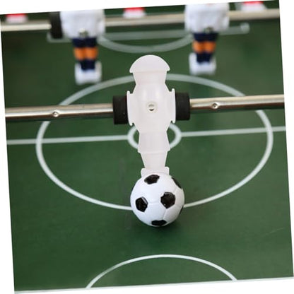 5Pcs Foosball Machine Players Replacement for Standard Table Football Game Rods White Soccer Athlete Figures for Men Clear Team Color Printing Tournament Style Accessories