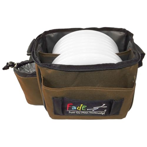 Gotta Go Gotta Throw Fade Lite & Fade Crunch Disc Golf Starter Bags – Lightweight, Durable, & Spacious – Perfect for Beginners, Casual Players, and Glow Rounds - color: Lite | Brown
