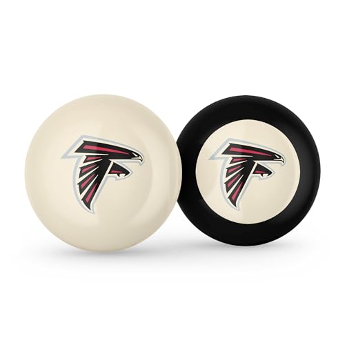 Imperial NFL Logo Cue Ball & 8 Ball Combo Set - color: Atlanta Falcons, White