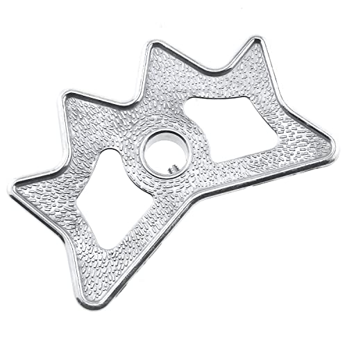RLECS Billiard Bridge Head Silver Aluminium Alloy Slip-On Moosehead Bridge Head for Billiard Pool Cue Stick