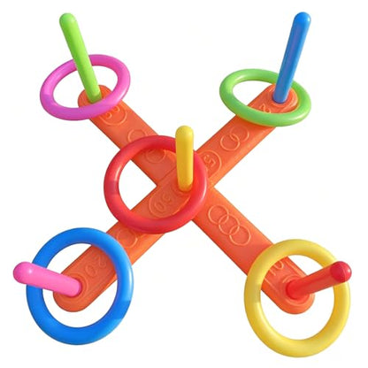 Ring toss Game for Kids Outdoor, Yard Toss Game for Kids & Family - Ring Toss Games, Indoor and Outdoor Sports Toys, Beach Toys, Swimming Pool Toy, Children's Birthday Gift.