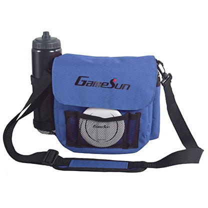 DISC Golf Set-Includes 1pc Heavy Duty Nylon Carry Bag, 2pcs Drivers, 2pcs Mid-Ranges, 2pcs Putters, 1pc Mini Disc Marker, 1pc 12”x12” Embroider Logo Black Towel and 1pc Gift Color Box - color: Blue