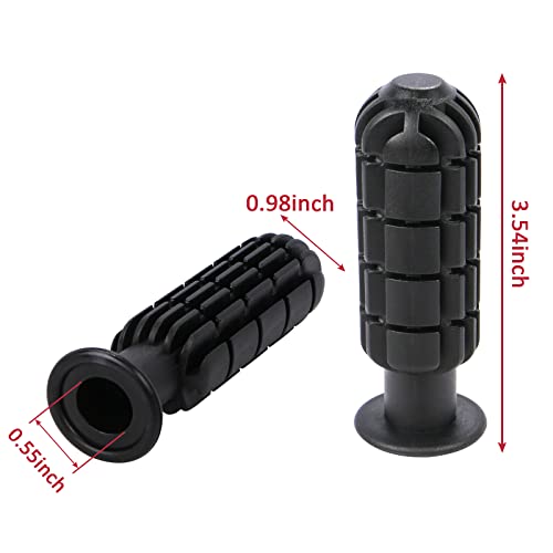 8pcs Plastic Foosball Handles Table Football Grip Part Replacements Foosball Handle Grip for Standard Foosball Tables, Black