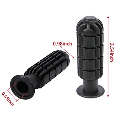 8pcs Plastic Foosball Handles Table Football Grip Part Replacements Foosball Handle Grip for Standard Foosball Tables, Black