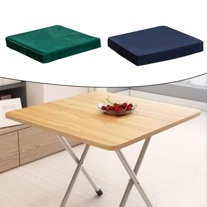 Felt Square Game Table Cover For Table Games,Dark Green And Navy Blue Smooth Soft Texture,Fits 34X34 Inch Or 36X36 Inch Tables(34 * 34inch navy blue)