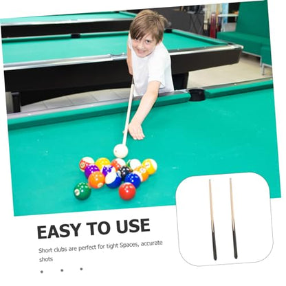 Yardwe Smooth Mini Billiards Stick Set Shorty Pool for Boys and Girls and Adults