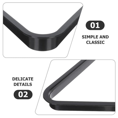 Toddmomy Mini Billiard Triangle Rack Pool Table Ball Organizer Billiard Frame for Home Parties Clubs Fits - size: 19.30X19.30X2.80CM