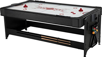 Fat Cat Original 2-in-1 7 Foot Pockey Multi Game Table, Air Hockey and Billiard Table Combo with 80 CFM Motor, Includes Accessories